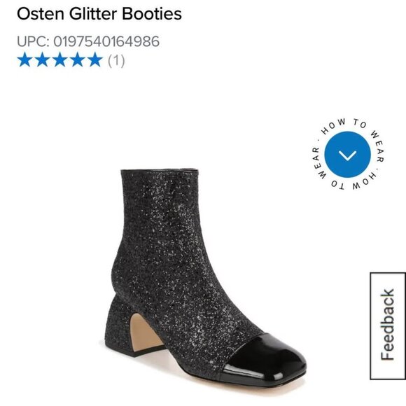 Circus NY by Sam Edelman Osten Glitter Booties size 6.5 - Picture 1 of 5